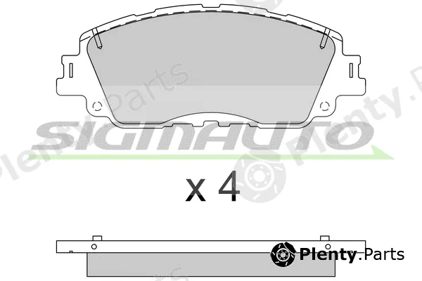 Sigmauto SPB785 — Brake Pad Set, disc brake
