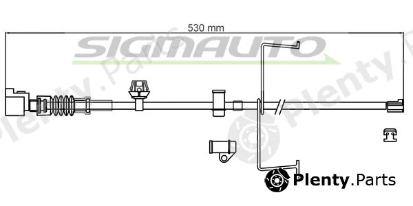 Sigmauto WI0964 — Warning Contact, brake pad wear