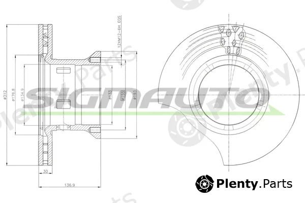 Sigmauto DB0102V — Brake Disc