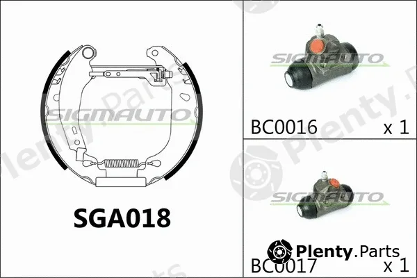 Sigmauto SGA018 — Brake Shoe Set