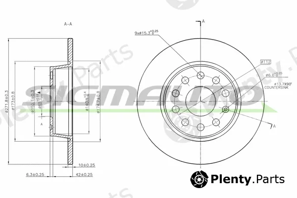 Sigmauto DBB895S — Brake Disc