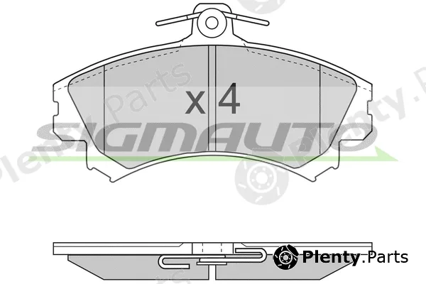 Sigmauto SPA702 — Brake Pad Set, disc brake