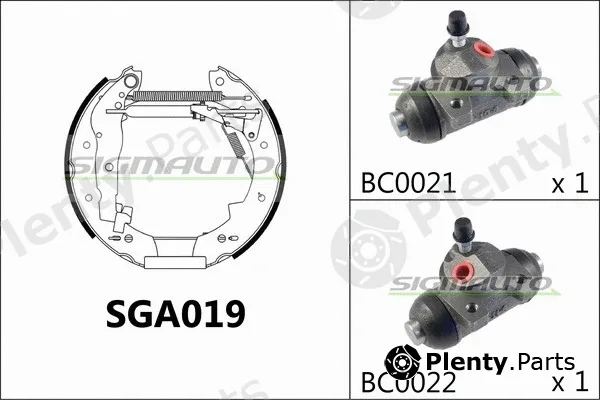 Sigmauto SGA019 — Brake Shoe Set