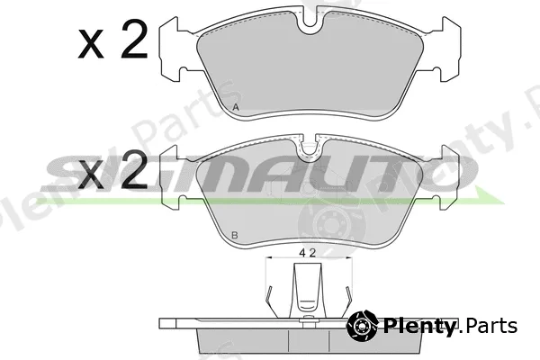 Sigmauto SPA745 — Brake Pad Set, disc brake