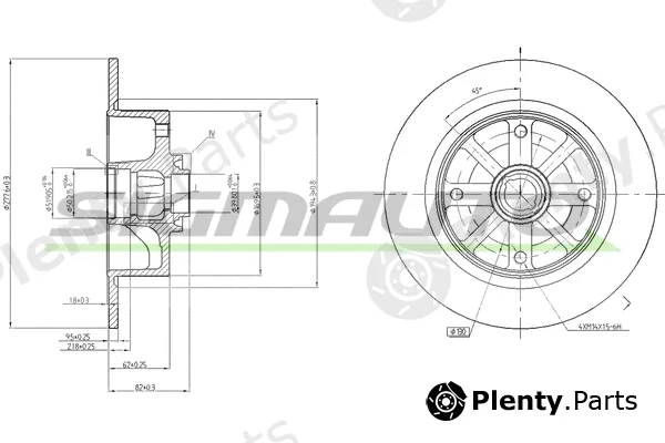 Sigmauto DBA043S — Brake Disc