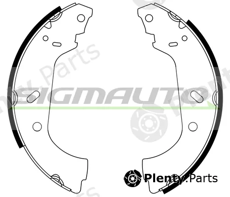 Sigmauto SFA177 — Brake Shoe Set