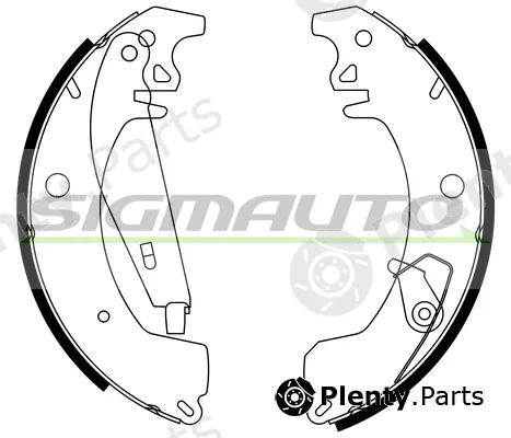 Sigmauto SFA417 — Brake Shoe Set