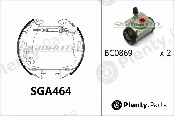 Sigmauto SGA464 — Brake Shoe Set
