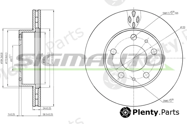 Sigmauto DBB171V — Brake Disc