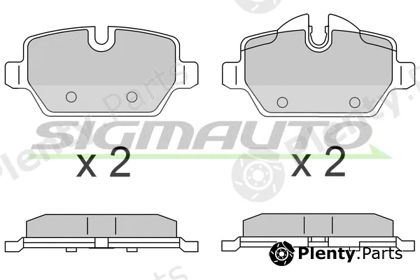 Sigmauto SPB616 — Brake Pad Set, disc brake