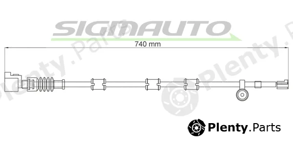 Sigmauto WI0941 — Warning Contact, brake pad wear
