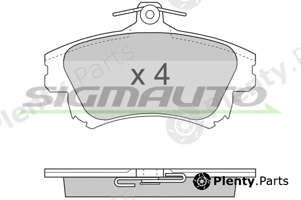 Sigmauto SPA703 — Brake Pad Set, disc brake