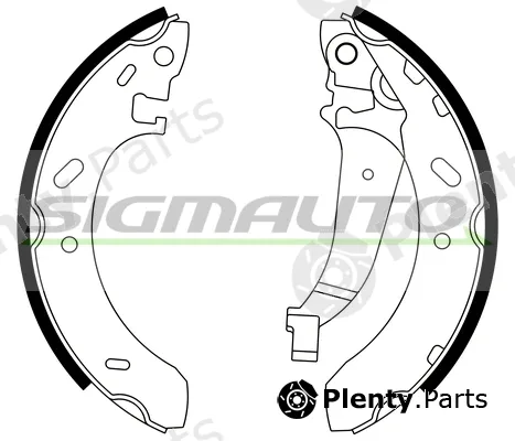 Sigmauto SFD698 — Brake Shoe Set
