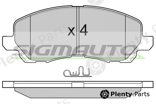 Sigmauto SPB080 — Brake Pad Set, disc brake