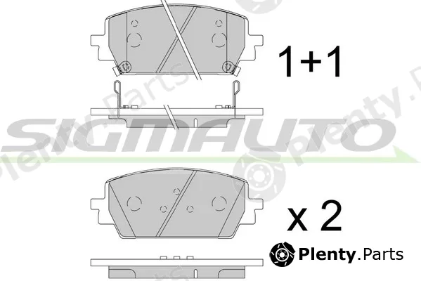 Sigmauto SPB910 — Brake Pad Set, disc brake