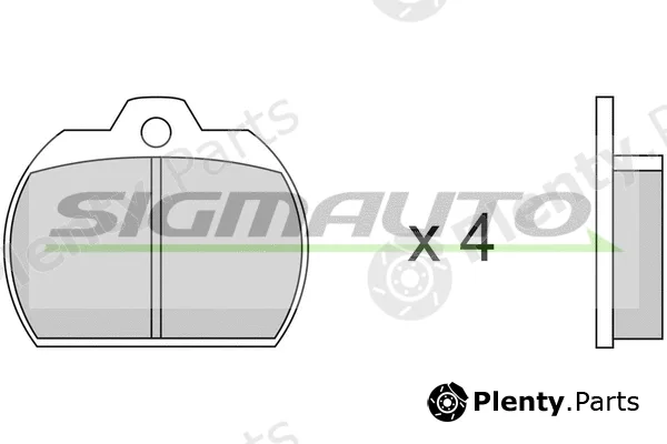 Sigmauto SPA083 — Brake Pad Set, disc brake
