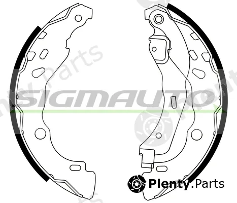 Sigmauto SFA409 — Brake Shoe Set