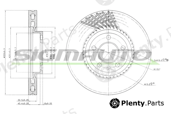 Sigmauto DBB254V — Brake Disc