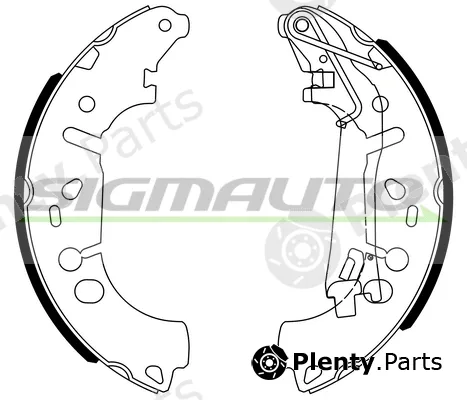 Sigmauto SFA146 — Brake Shoe Set