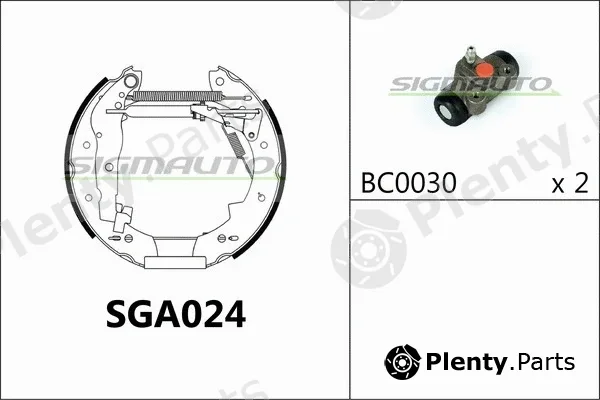 Sigmauto SGA024 — Brake Shoe Set