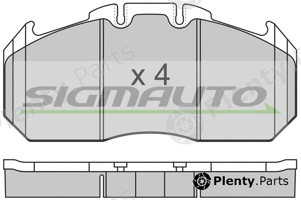 Sigmauto SPT310 — Brake Pad Set, disc brake