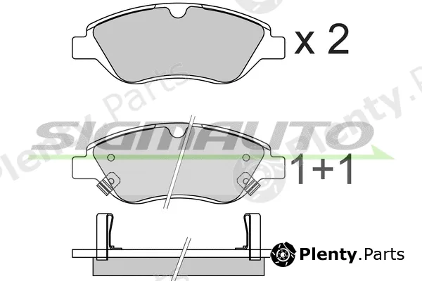 Sigmauto SPB736 — Brake Pad Set, disc brake