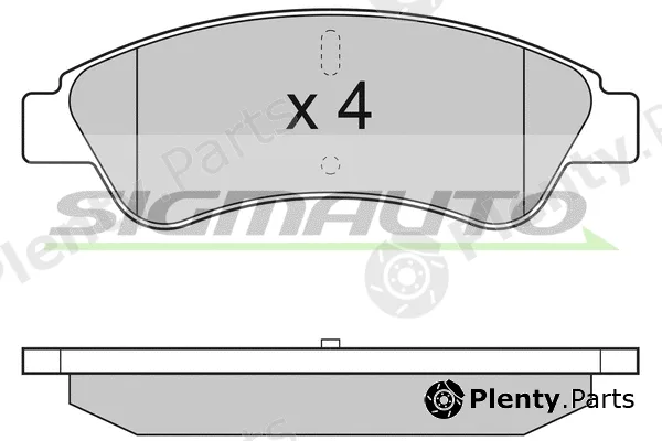 Sigmauto SPB286 — Brake Pad Set, disc brake