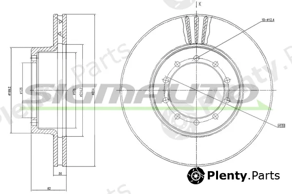 Sigmauto DB0103V — Brake Disc
