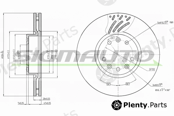 Sigmauto DBB324V — Brake Disc