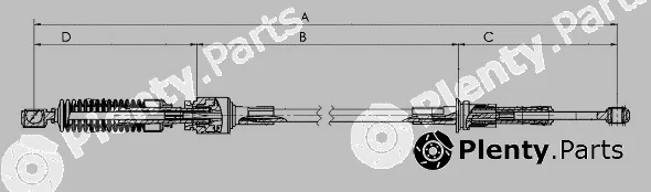 Sonova CC00432 — Cable Pull, manual transmission