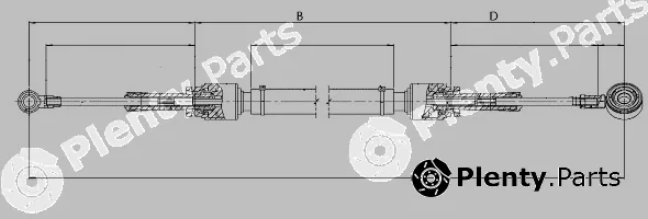 Sonova CC00440 — Cable Pull, manual transmission