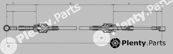 Sonova CC00444 — Cable Pull, manual transmission