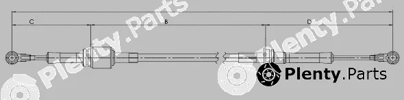 Sonova CC00508 — Cable Pull, manual transmission