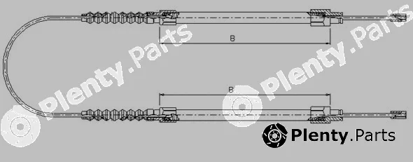 Sonova CM13970 — Cable Pull, parking brake