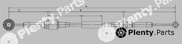 Sonova CC00512 — Cable Pull, manual transmission