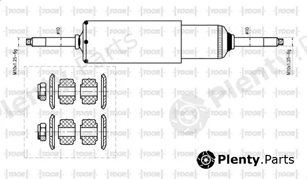 Toor SO50700 — Shock Absorber
