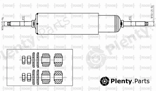 Toor SO10910 — Shock Absorber