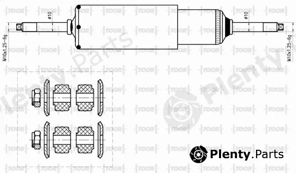 Toor SG57580 — Shock Absorber