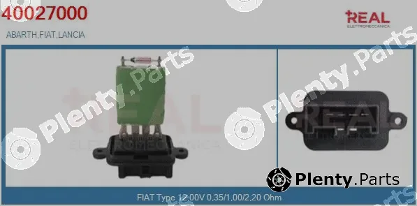 Real 40027000BN — Resistor, interior blower