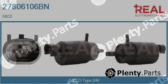 Real 27806106BN — Washer Fluid Pump, window cleaning