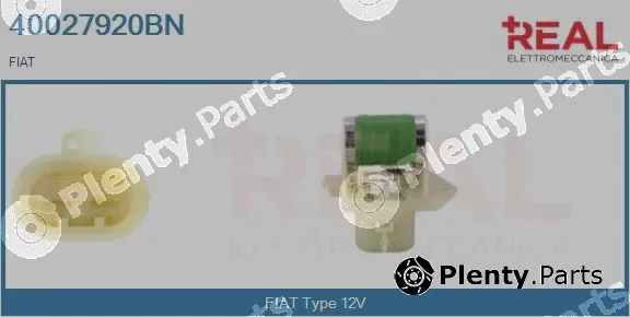 Real 40027920BN — Series resistor, electric motor (radiator fan)