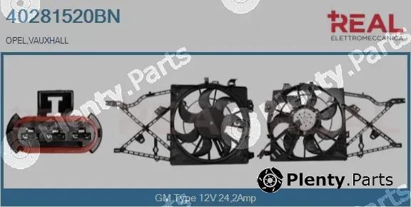 Real 40281520BN — Electric Motor, radiator fan