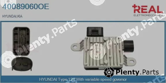 Real 40089060OE — Series resistor, electric motor (radiator fan)