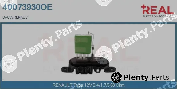 Real 40073930OE — Resistor, interior blower