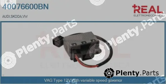 Real 40076600BN — Series resistor, electric motor (radiator fan)
