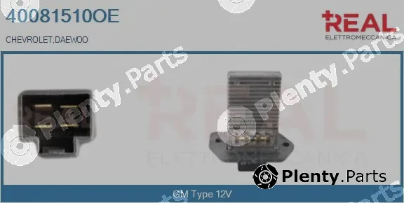 Real 40081510OE — Resistor, interior blower