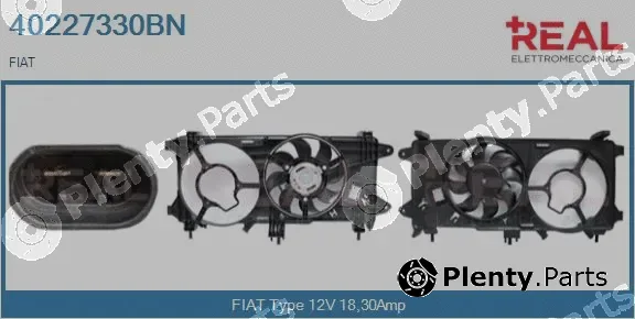 Real 40227330BN — Electric Motor, radiator fan