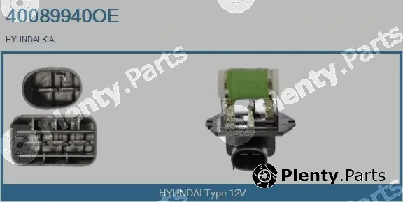 Real 40089940OE — Series resistor, electric motor (radiator fan)