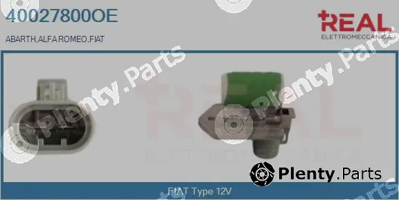 Real 40027800OE — Series resistor, electric motor (radiator fan)