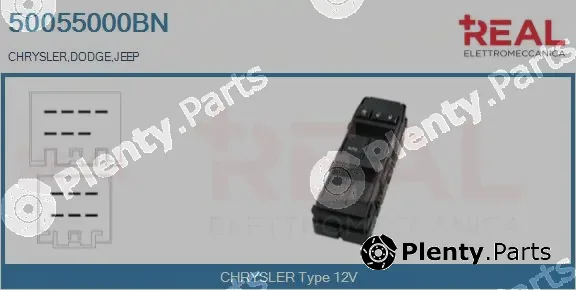 Real 50055000BN — Switch, window regulator